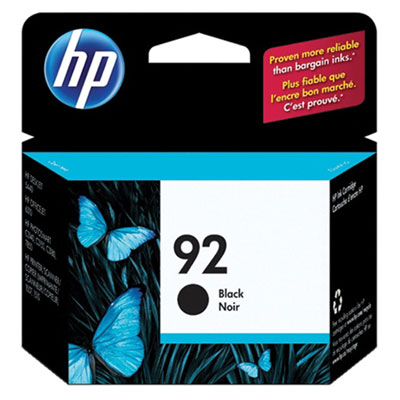 Image of HP 92 Black Ink (C9362WC140)
