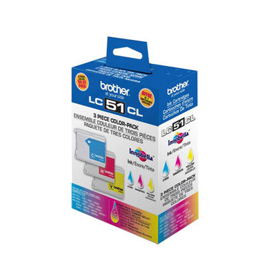 Image of Brother LC51CL Colour Ink - 3 Pack