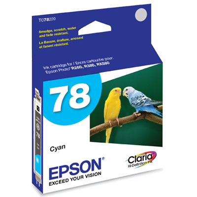 Image of Epson 78 Cyan Ink (T078220)