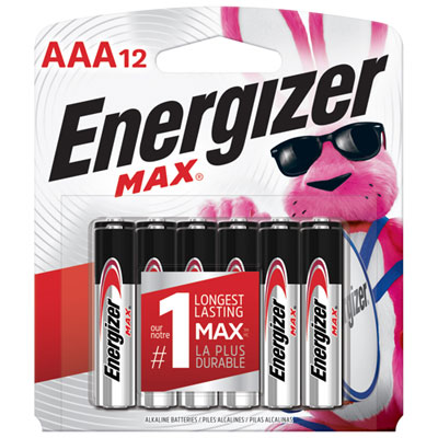 Image of Energizer Max AAA 12-Pack Batteries (E92BP12)
