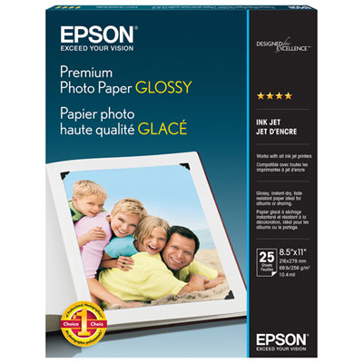 Image of Epson 25-Sheets 8.5   x 11   Glossy Photo Paper