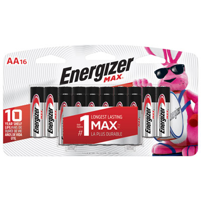 Image of Energizer Max 16-Pack   AA   Batteries (E91BW16D)
