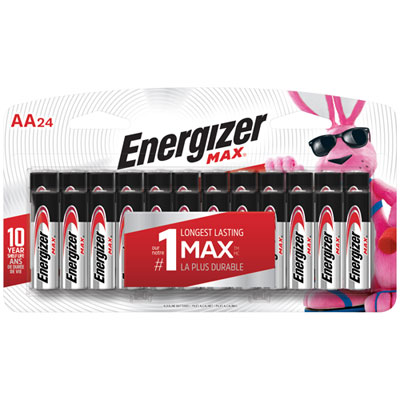Image of Energizer Max 24-Pack AA Batteries (E91BPW24)