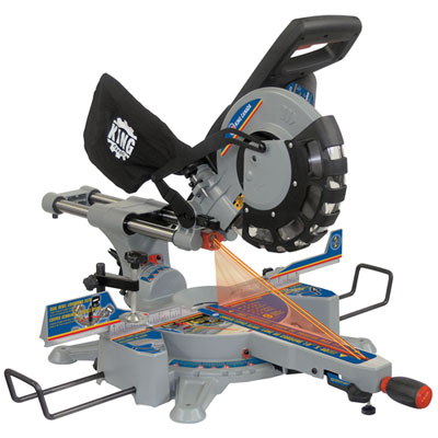 Image of King Canada 10   Sliding Dual Compound Miter Saw with Twin Laser Guided System