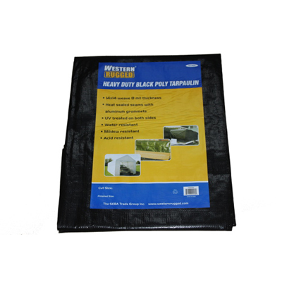 Western Rugged Tarp 9 x 12 ft. - Black