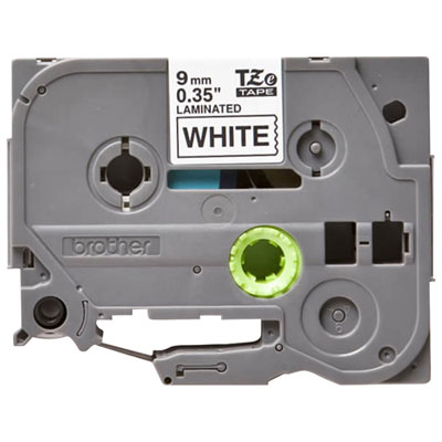 Image of Brother 3/8   Black on White Label Tape (TZE221)
