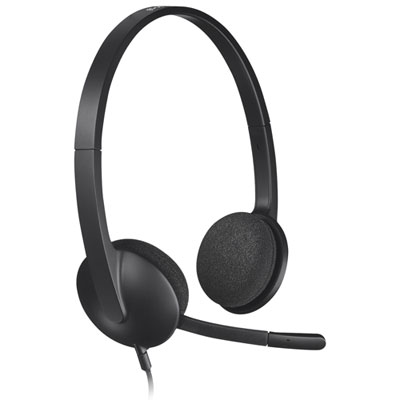 Logitech H340 USB Headset (981-000507) - Black good headsets for dictation