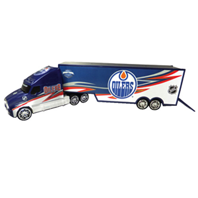 Image of Edmonton Oilers Die-Cast 1:64 Scaled Replica Truck Carrier