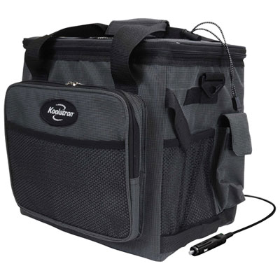 Image of Koolatron 12V Electric Cooler Bag, 13L Soft Bag Cooler - Gray/Black