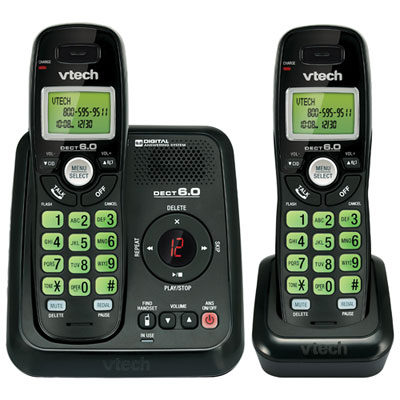 Image of VTech 2-Handset DECT 6.0 Cordless Phone (CS6124-21)
