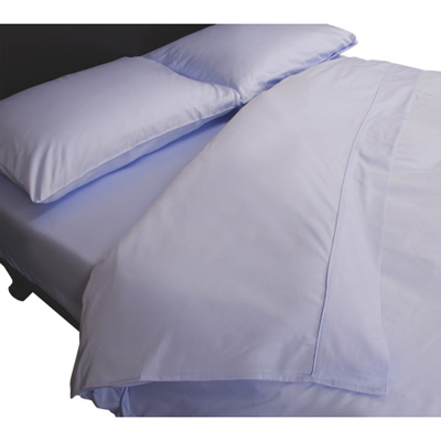 Image of Maholi Maxwell Collection 230 Thread Count Egyptian Cotton Duvet Cover Set - Queen - Sky Blue