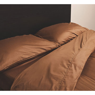 Image of Maholi Maxwell Collection 230 Thread Count Egyptian Cotton Sheet Set - Queen - Chocolate