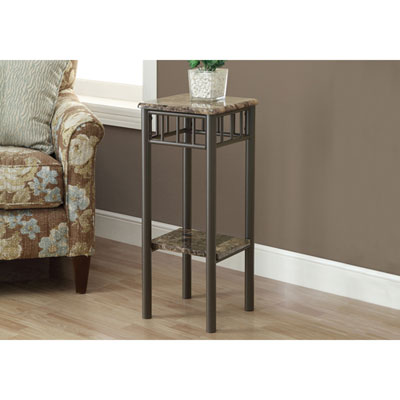 Image of Metal Plant Table - Black/Silver