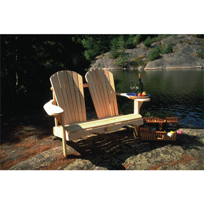 Chaise De Patio Traditionnelle Adirondack - Pin Blanc
