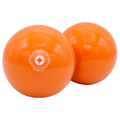 Image of STOTT PILATES 1lb Toning Balls 2-Pack (ST-06052) - Orange