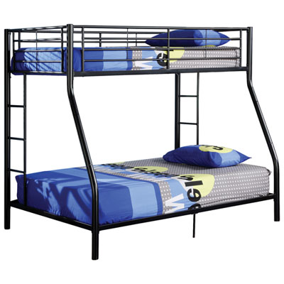 Image of Winmoor Home Contemporary Bunk Bed - Twin/Double - Black