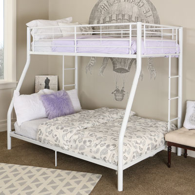 Image of Winmoor Home Contemporary Bunk Bed - Twin/Double - White