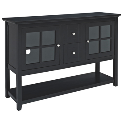 Image of Winmoor Home Transitional Console Buffet - Black