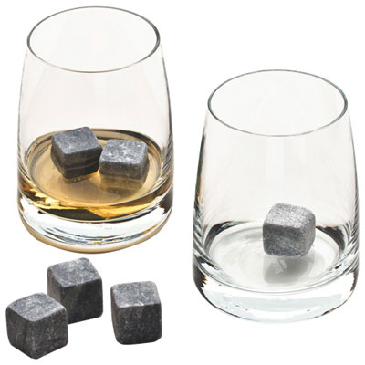Image of Tandem Whiskey Tumblers with Whiskey Stones - Set of 2