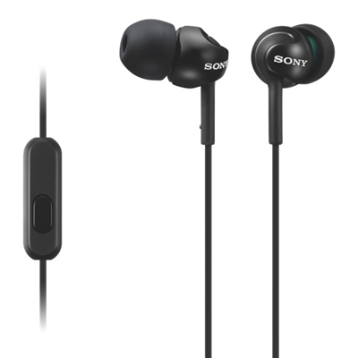 Image of Sony Smartphone In-Ear Headphones (MDREX110APB) - Black