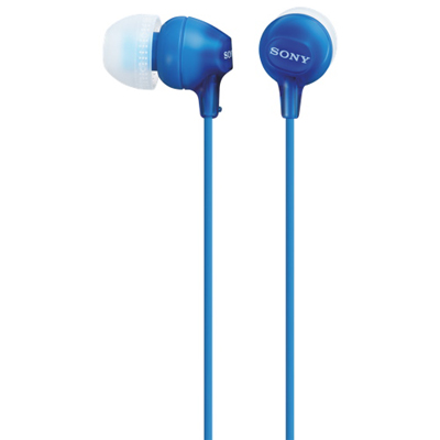 Sony In-Ear Sound Isolating Headphones (MDREX15LPLi) - Blue Nice Sony Earbuds