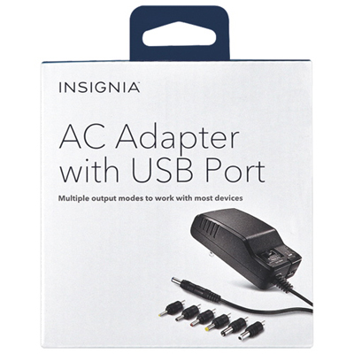 Image of Insignia Universal AC Adapter with USB port (NS-AC1200-C) - Only at Best Buy