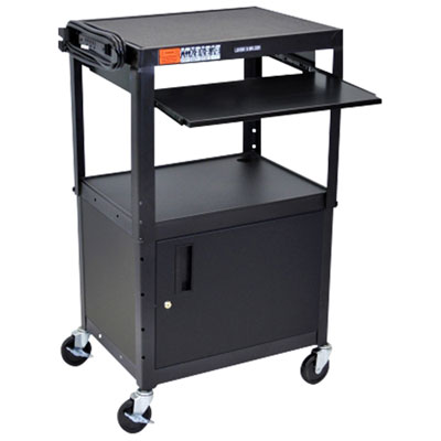Luxor Adjustable Height Cabinet Cart (AVJ42KBC) - English