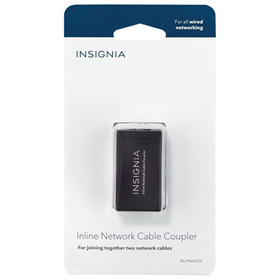 Insignia Cat-5/5e/6 RJ45 Inline Ethernet Cable Coupler Adapter - Grey - Only at Best Buy [This review was collected as part of a promotion