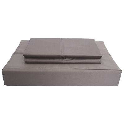 Image of Maholi Duncan Collection 620 Thread Count Egyptian Cotton Sheet Set - Queen - Grey