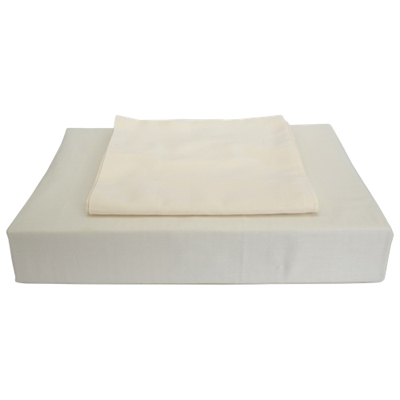 Maholi Duncan Collection 620 Thread Count Egyptian Cotton Duvet Cover Set - Double/Full - Ivory