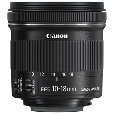 Canon EF-S 10-18mm f/4.5-5.6 IS STM Lens (9519B002) - Black | Best