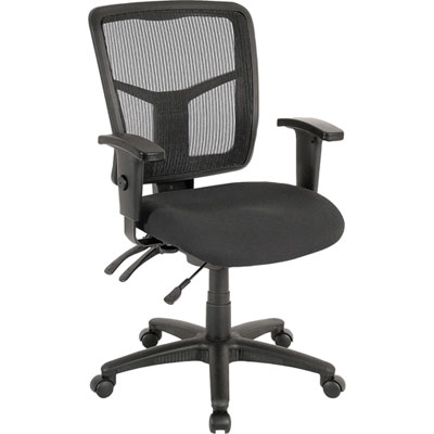 Image of Lorell 86000 Series Mid-Back Chair - Black