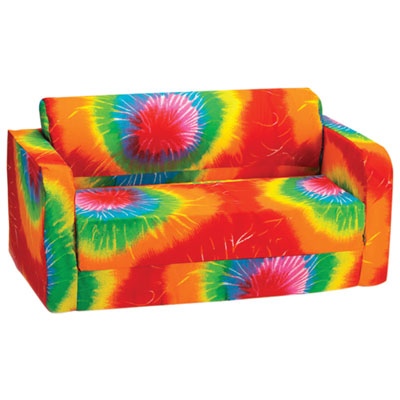 Comfy Kids - Kids Flip Sofa - Multi-colour Tie-Dye