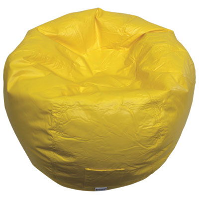 Image of Modern Vinyl Bean Bag Chair - Yellow (96013-032)