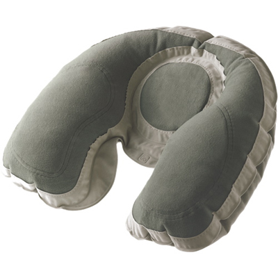 Image of Go Travel Super Snoozer Inflatable Neck Pillow - Light Grey