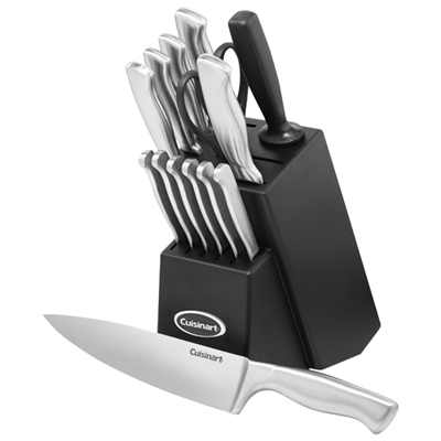 Image of Cuisinart 15-Piece Knife Block Set (SSC-15C) - Black