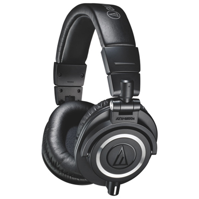 Audio-Technica ATH-M50X Over-Ear Monitor Headphones - Black This helps my son when he is recording his music productions