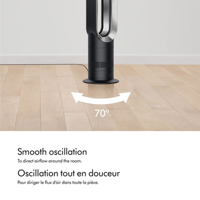 dyson hot ＋ cool AM09 Dyson Hot+Cool™ Jet Focus AM09 fan heater (Black/Iron