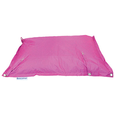 Image of Contemporary Square Strap Bean Bag Chair - Pink