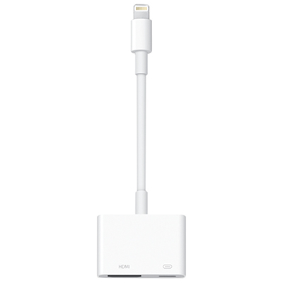 Image of Apple Lightning to HDMI/Lightning Digital AV Adapter (MD826AM/A)