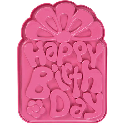 Image of Pavoni Happy Birthday Silicone Mould