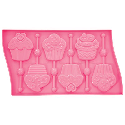 Image of Pavoni Cupcakes Silicone Lolllipop Mould