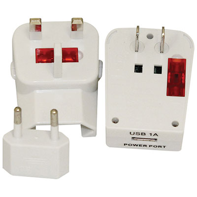 North 49 Universal Travel Adapter with USB Port