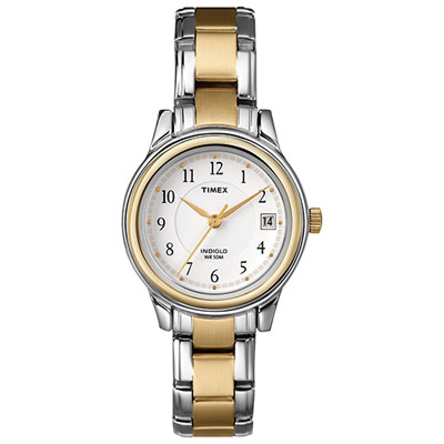 Image of Timex Women's Analog Dress Watch (T25771GP) - Silver/Gold