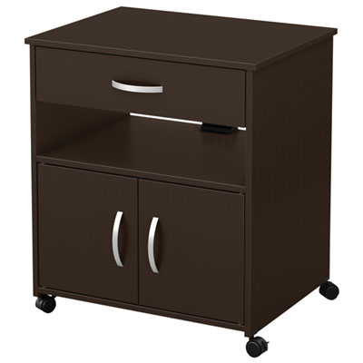 Fiesta Contemporary Mobile Microwave Cart - Chocolate It looks great in my kitchen and the chocolate brown color matches my dining table exactly