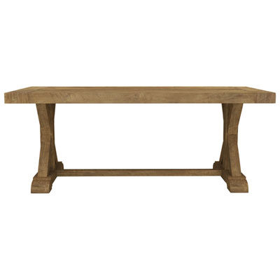 Knightsbridge Transitional 8-Seating Rectangular Sardegna Dining Table - Natural Wood