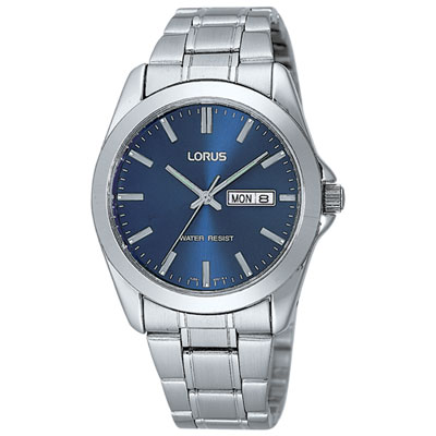 Image of Lorus Men's Analog Dress Watch - Silver/Blue (RJ603A)