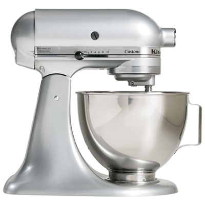 Image of KitchenAid Custom Stand Mixer - 4.5Qt - 325-Watt - Metallic Chrome - Only at Best Buy