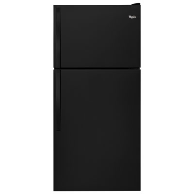 Image of Whirlpool 30   18.2 Cu. Ft. Top Freezer Refrigerator - Black