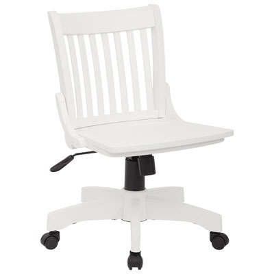 Image of OSP Designs Wood Task Chair - White